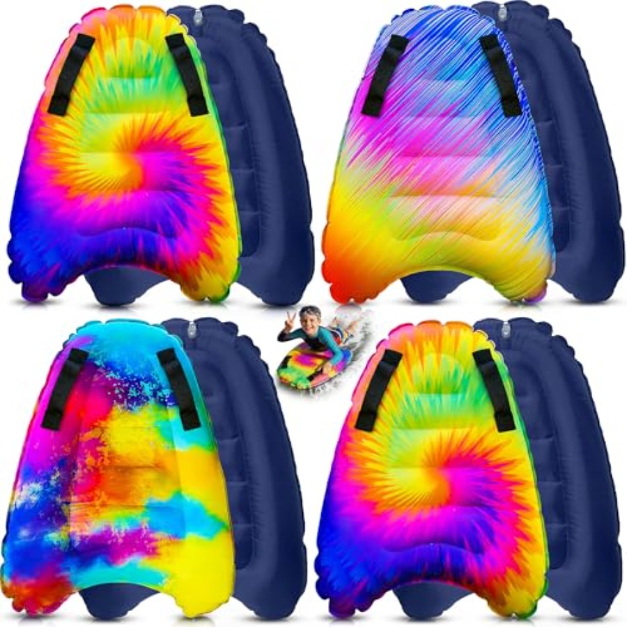Bodyboard Boogie Board - 4-pack opblaasbare surfbodyboards met handgrepen voor