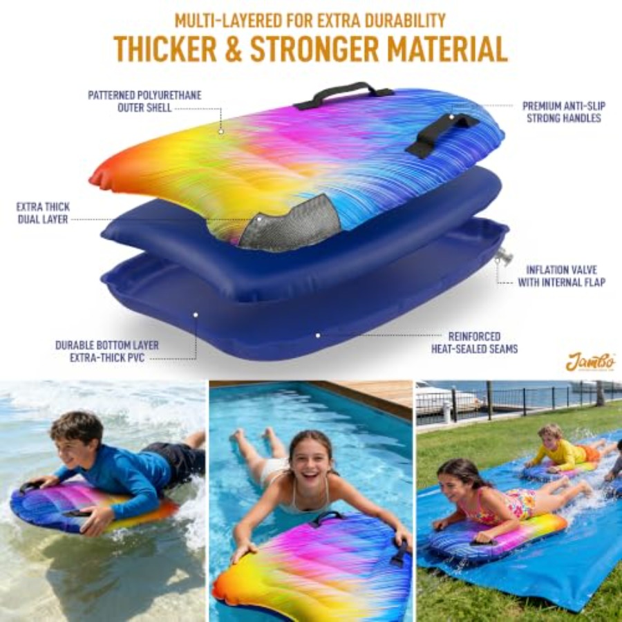 4-pack opblaasbare surfboards  - Bodyboard Boogie Board recensie en prijs